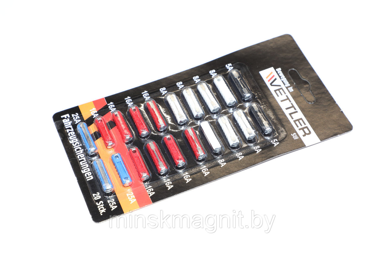 Предохранители цилиндрические (набор 20 шт. 5-25А) S09303002 Газель ...