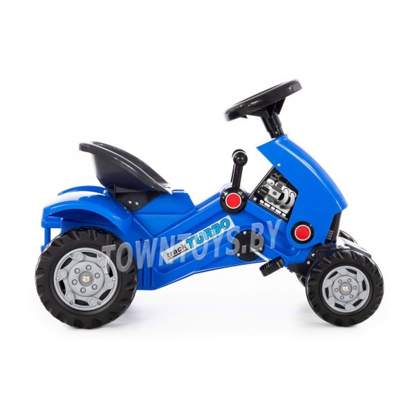 Детская игрушка каталка-трактор с педалями ""Turbo-2" арт. 84644 ПОЛЕСЬЕ (синяя) - фото 4 - id-p139469160