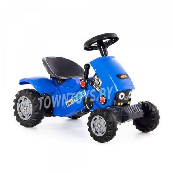 Детская игрушка каталка-трактор с педалями ""Turbo-2" арт. 84644 ПОЛЕСЬЕ (синяя) - фото 2 - id-p139469160