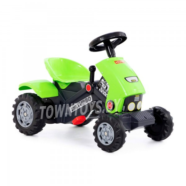 Детская игрушка каталка-трактор с педалями ""Turbo-2" (зелёная) арт. 52735 ПОЛЕСЬЕ - фото 6 - id-p139469164