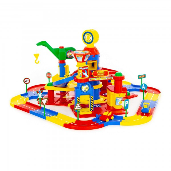 Детская игрушка для мальчиков паркинг 3-уровневый с дорогой и автомобилями (в коробке) арт. 37862 ПОЛЕСЬЕ в - фото 3 - id-p139469226