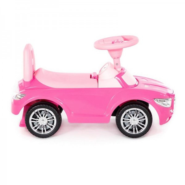Детская игрушка Каталка-автомобиль "SuperCar" №1 со звуковым сигналом (розовая), 84477, Полесье - фото 5 - id-p139469263