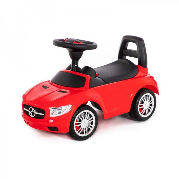 Детская игрушка Каталка-автомобиль "SuperCar" №1 со звуковым сигналом (красная), 84460, Полесье - фото 1 - id-p139469264