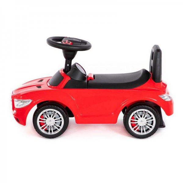 Детская игрушка Каталка-автомобиль "SuperCar" №1 со звуковым сигналом (красная), 84460, Полесье - фото 2 - id-p139469264