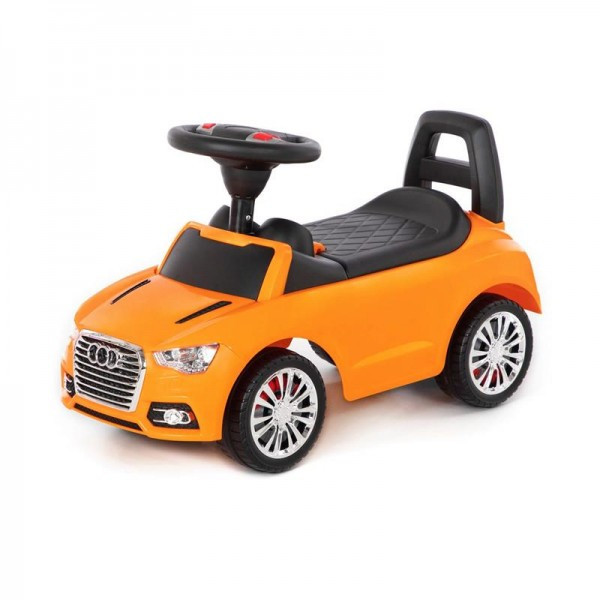Детская игрушка Каталка-автомобиль "SuperCar" №2 со звуковым сигналом (оранжевая), 84569, Полесье - фото 1 - id-p139469265
