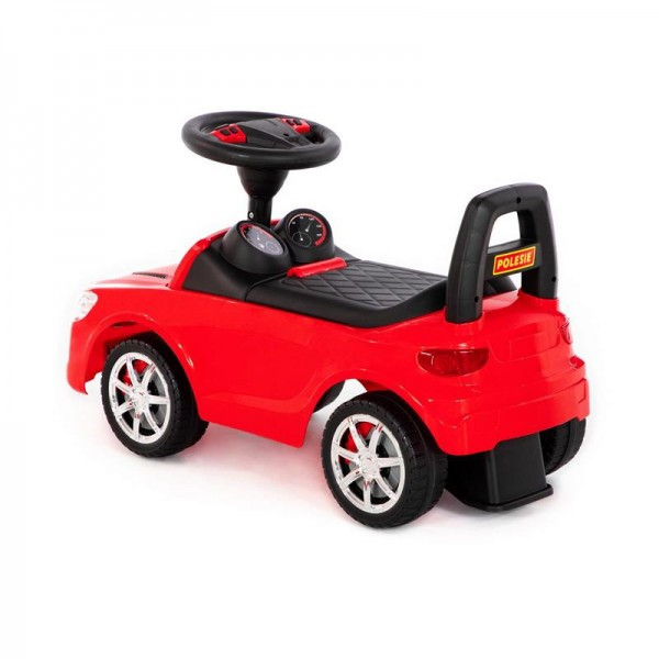 Детская игрушка Каталка-автомобиль "SuperCar" №4 со звуковым сигналом (красная), 84507, Полесье - фото 3 - id-p139469267