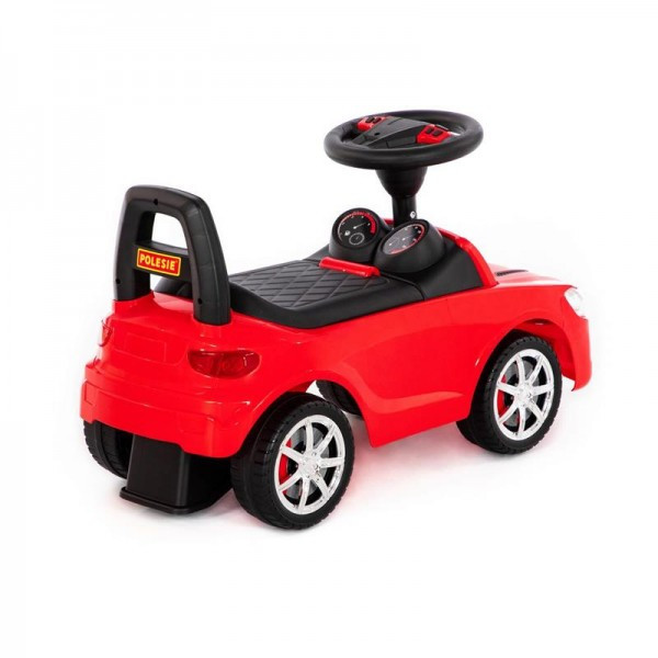 Детская игрушка Каталка-автомобиль "SuperCar" №4 со звуковым сигналом (красная), 84507, Полесье - фото 4 - id-p139469267