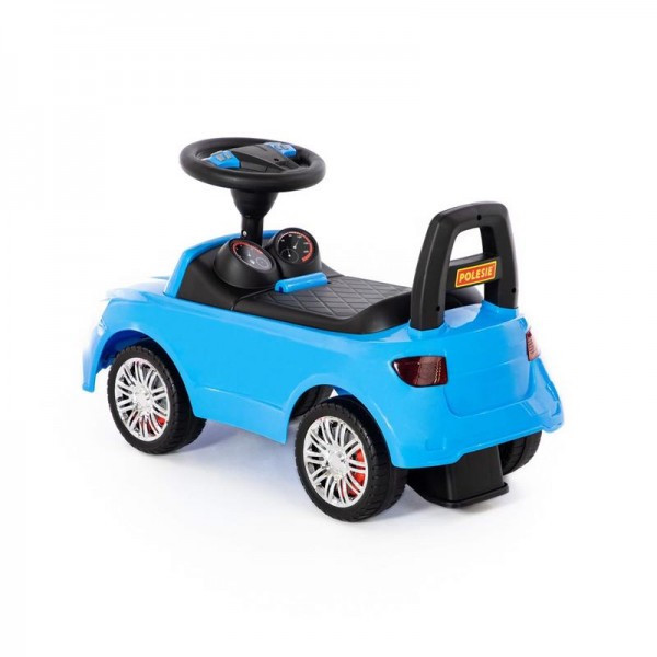 Детская игрушка Каталка-автомобиль "SuperCar" №3 со звуковым сигналом (голубая), 84484, Полесье - фото 3 - id-p139469268