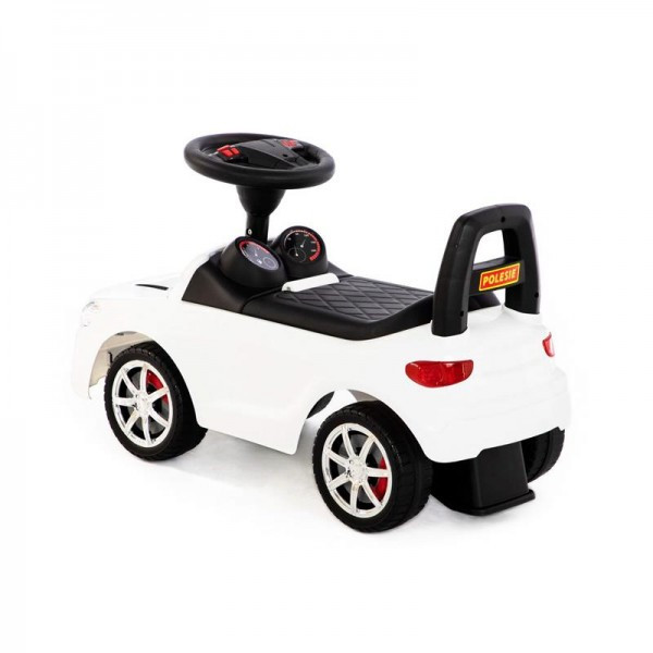 Детская игрушка Каталка-автомобиль "SuperCar" №4 со звуковым сигналом (белая), 84514, Полесье - фото 3 - id-p139469270
