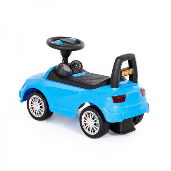 Детская игрушка Каталка-автомобиль "SuperCar" №5 со звуковым сигналом (голубая), 84521, Полесье - фото 3 - id-p139469272
