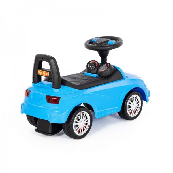 Детская игрушка Каталка-автомобиль "SuperCar" №5 со звуковым сигналом (голубая), 84521, Полесье - фото 4 - id-p139469272