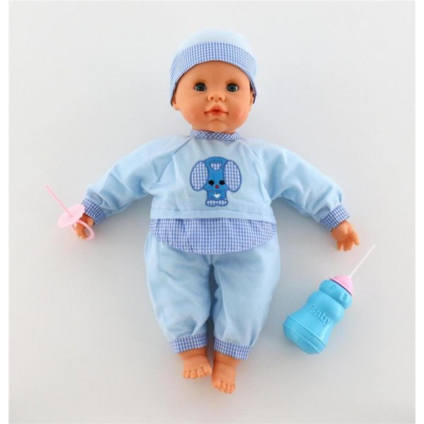 Детская игрушка Кукла "Пупс": озвученная, сосёт соску, пьёт из бутылочки, 38442, Полесье - фото 1 - id-p139469297