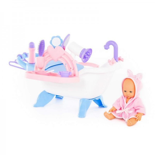 Детская игрушка Набор для купания кукол №1 с аксессуарами и пупсом (в пакете) арт. 47243 Полесье - фото 4 - id-p139469318