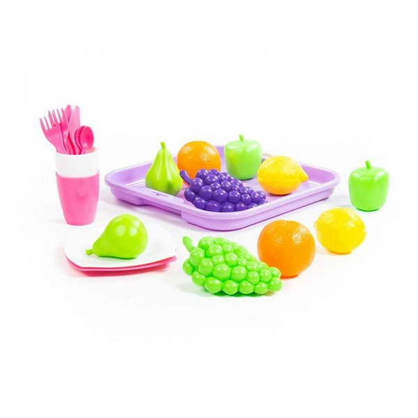 Детская игрушка Набор продуктов №2 с посудкой и подносом (21 элемент) (в сеточке), 46970, Полесье - фото 4 - id-p139469327
