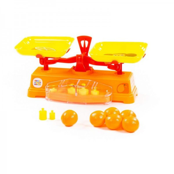 Детская игрушка Игровой набор "Весы" "Чебурашка и крокодил Гена" + 6 апельсинов (в сеточке), 84262, Полесье - фото 4 - id-p139469331