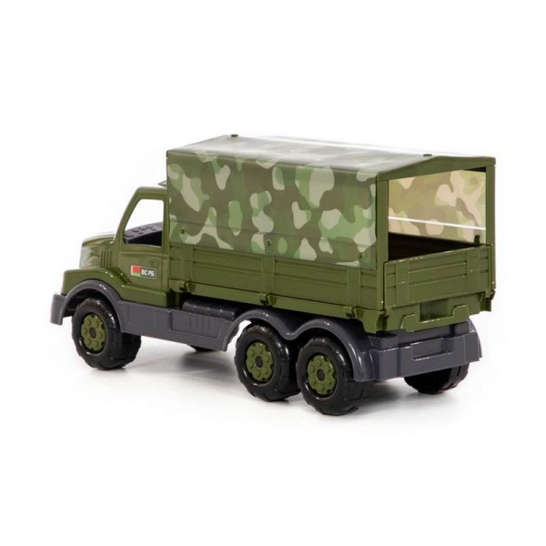 Детская игрушка "Сталкер", автомобиль бортовой тентовый военный (РБ), 49193, Полесье - фото 2 - id-p139469360