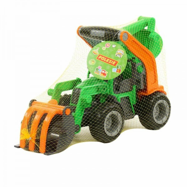 Детская игрушка трактор-погрузчик с ковшом "ГрипТрак" (в сеточке) арт. 48394 Полесье - фото 5 - id-p139469381