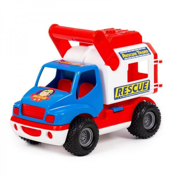 Детская игрушка "КонсТрак - спасательная команда", автомобиль (в сеточке) арт. 0537 Полесье - фото 1 - id-p139469388