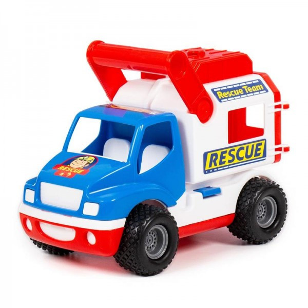 Детская игрушка "КонсТрак - спасательная команда", автомобиль (в сеточке) арт. 0537 Полесье - фото 6 - id-p139469388