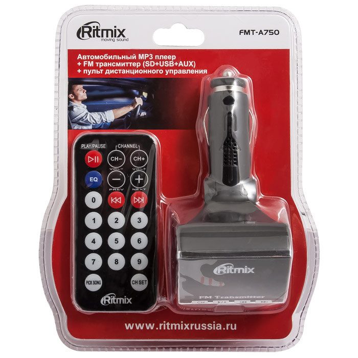 Автомобильный FM-Модулятор Ritmix FMT-A750 - фото 3 - id-p10760046