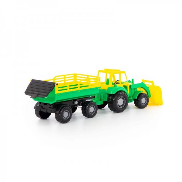 Детская игрушка трактор с прицепом №2 и ковшом "Алтай" арт. 35363 Полесье - фото 3 - id-p139469531