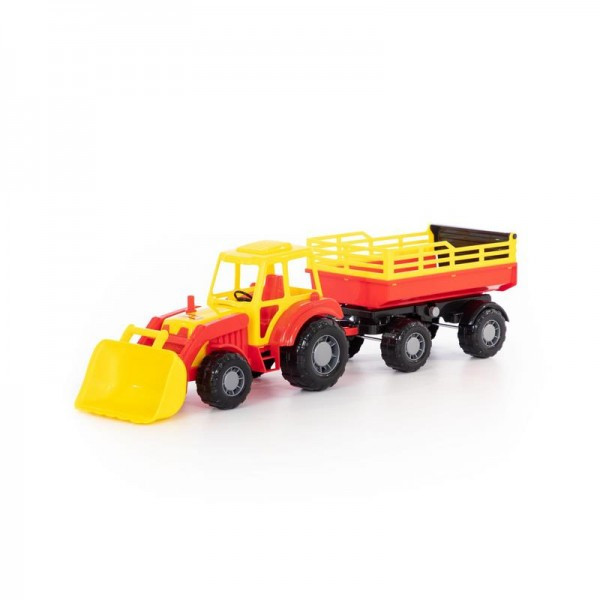 Детская игрушка трактор с прицепом №2 и ковшом "Алтай" арт. 35363 Полесье - фото 5 - id-p139469531