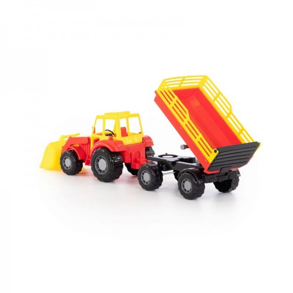 Детская игрушка трактор с прицепом №2 и ковшом "Алтай" арт. 35363 Полесье - фото 6 - id-p139469531