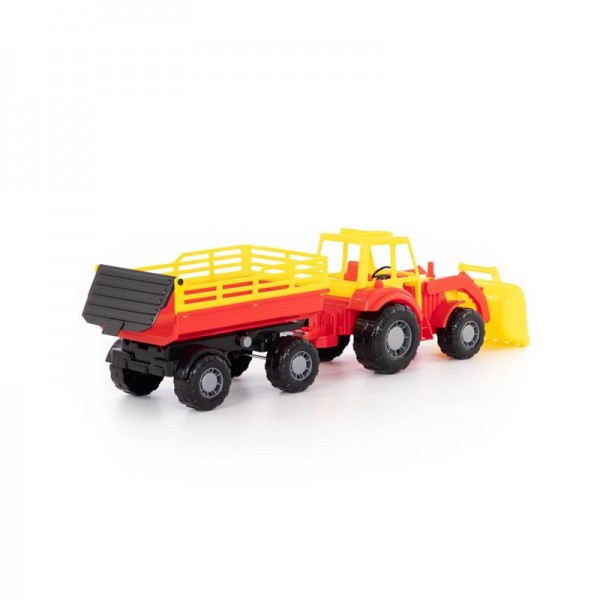 Детская игрушка трактор с прицепом №2 и ковшом "Алтай" арт. 35363 Полесье - фото 7 - id-p139469531