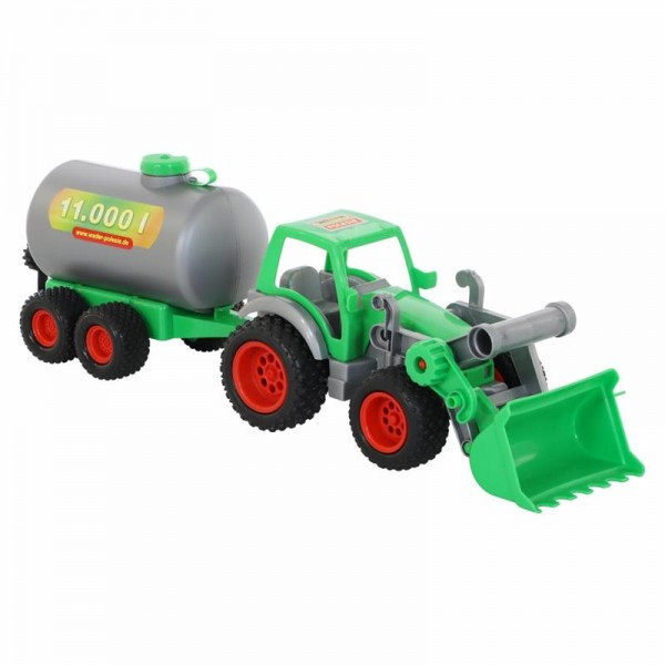 Детская игрушка "Фермер-техник", трактор-погрузчик с цистерной (в сеточке), 8794, Полесье - фото 2 - id-p139469536