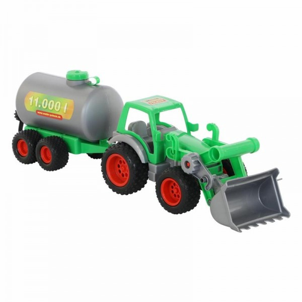 Детская игрушка "Фермер-техник", трактор-погрузчик с цистерной (в сеточке), 8794, Полесье - фото 6 - id-p139469536