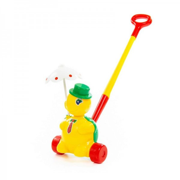 Детская игрушка Черепашка-каталка "Тортила" с ручкой, 3637, Полесье - фото 1 - id-p139469558