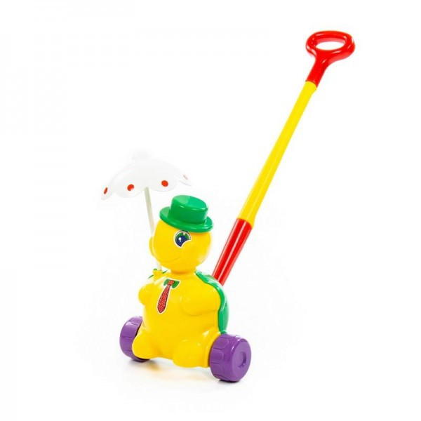 Детская игрушка Черепашка-каталка "Тортила" с ручкой, 3637, Полесье - фото 3 - id-p139469558