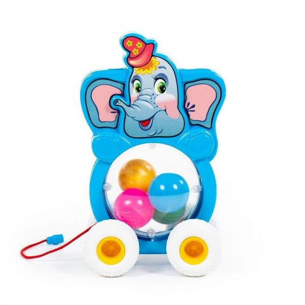 Детская игрушка каталка на шнурке "Бимбосфера - Слонёнок" арт. 54432 Полесье - фото 2 - id-p139469561