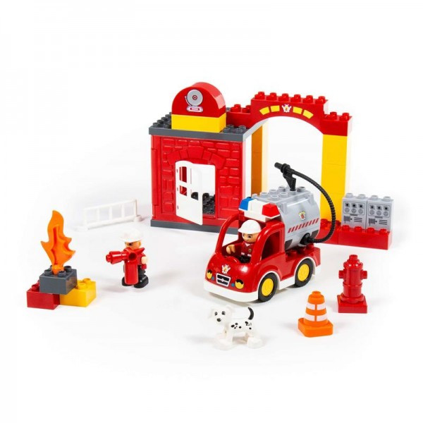 Детская игрушка Конструктор "Макси" - "Пожарная станция" (35 элементов) (в коробке) арт. 77523 Полесье - фото 2 - id-p139469567