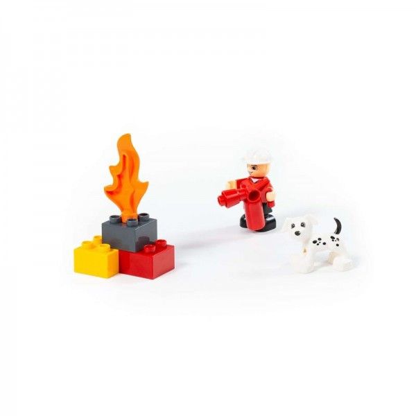 Детская игрушка Конструктор "Макси" - "Пожарная станция" (35 элементов) (в коробке) арт. 77523 Полесье - фото 4 - id-p139469567