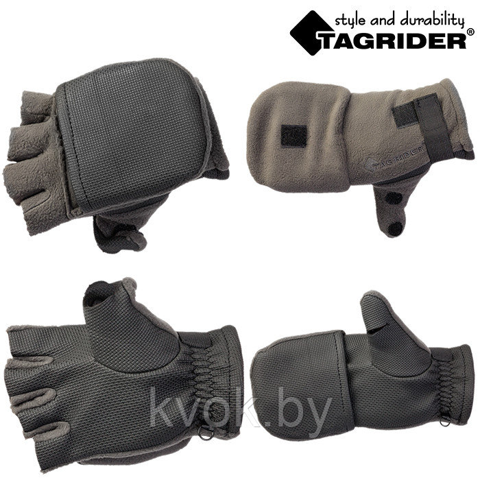 Перчатки-варежки TAGRIDER 0913-15 неопреновые с флисом - фото 1 - id-p139472772