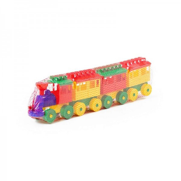 Детская игрушка Конструктор - Паровоз с тремя вагонами, 2051, Полесье - фото 6 - id-p139469607