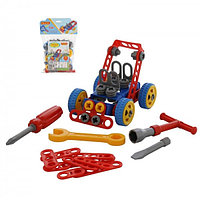 Детская игрушка Конструктор "Изобретатель" - "Автомобиль №1" (90 элементов) (в пакете), 55071, Полесье