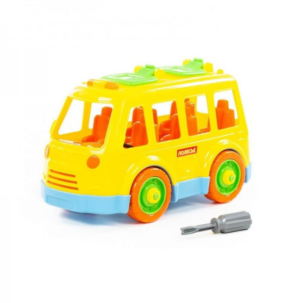 Детская игрушка Конструктор-транспорт "Автобус" (в сеточке) арт. 71248 Полесье - фото 6 - id-p139469613