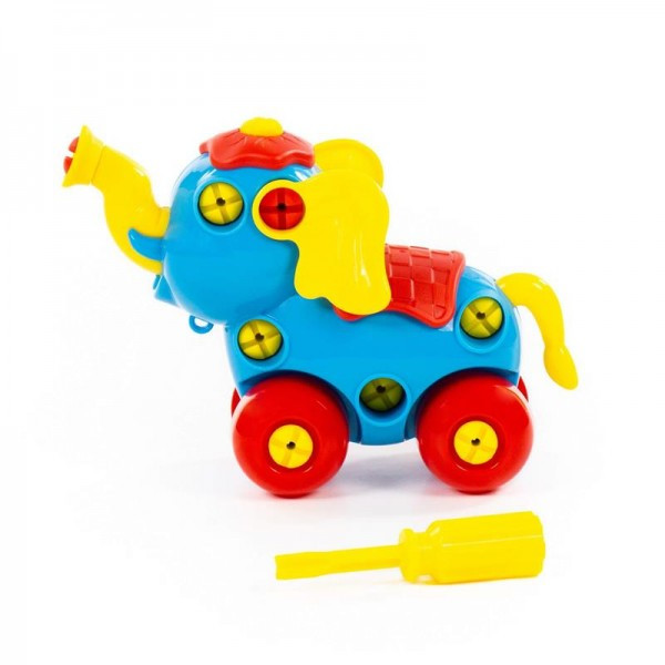 Детская игрушка Конструктор "Слоник" (27 элементов) (в пакете), 84453, Полесье - фото 2 - id-p139469618