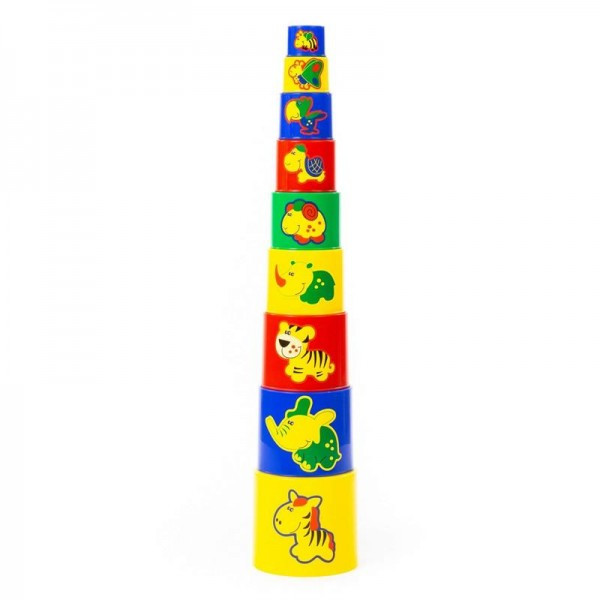Детская игрушка Занимательная пирамидка №3 (9 элементов) (в сеточке), 52582, Полесье - фото 5 - id-p139469622