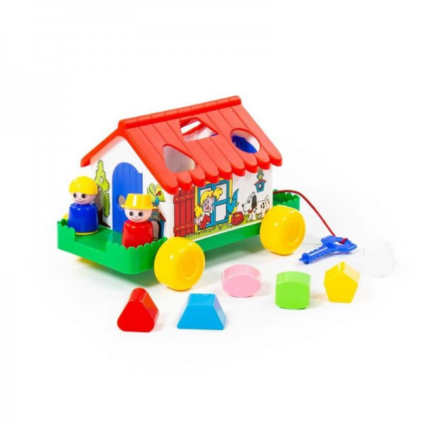 Детская игрушка-сортер Игровой дом (в сеточке) арт. 6202 Полесье - фото 3 - id-p139469629
