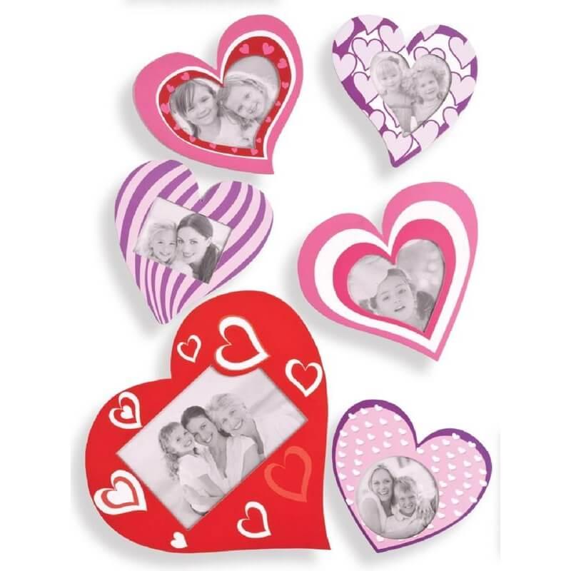 PV02601 рамка самоклей - сердца/Hearts (в наборе 6 разных рамок) - фото 1 - id-p125519335