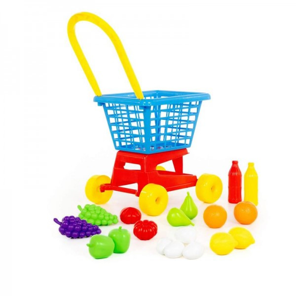 Детская игрушка Тележка "Supermarket" №1 + набор продуктов (в сеточке), 42989, Полесье - фото 4 - id-p139469650
