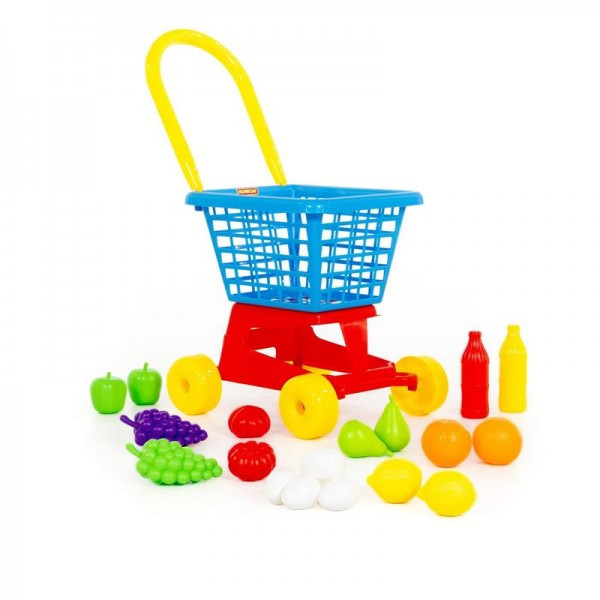 Детская игрушка Тележка "Supermarket" №1 + набор продуктов (в сеточке), 42989, Полесье - фото 5 - id-p139469650