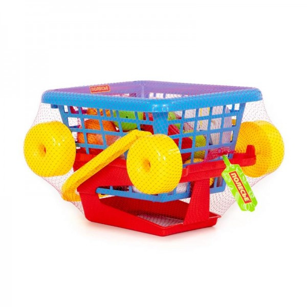 Детская игрушка Тележка "Supermarket" №1 + набор продуктов (в сеточке), 42989, Полесье - фото 6 - id-p139469650