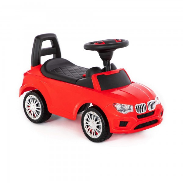 Детская игрушка Каталка-автомобиль "SuperCar" №5 со звуковым сигналом (красная) арт. 84583 Полесье - фото 6 - id-p139469662