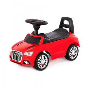 Детская игрушка Каталка-автомобиль "SuperCar" №2 со звуковым сигналом (красная) арт. 84545 Полесье