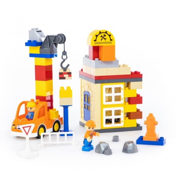 Детская игрушка конструктор "Макси" - "Строительная фирма" (66 элементов) (в коробке) арт. 77615 ПОЛЕСЬЕ - фото 4 - id-p139469665