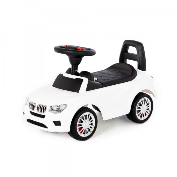 Детская игрушка Каталка-автомобиль "SuperCar" №5 со звуковым сигналом (белая) арт. 84538 Полесье - фото 1 - id-p139469666